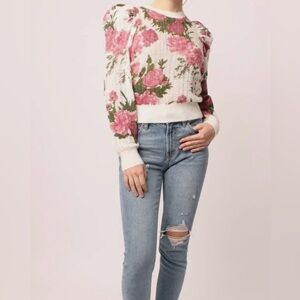 NWT Another Love Floral Sweater